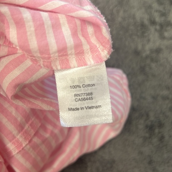 J Crew Pink stripe ruffle tank - Picture 5 of 5
